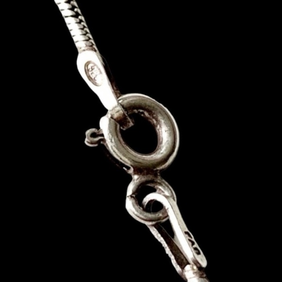 925 Sterling Silver Necklace Snake Chain - Picture 6 of 7